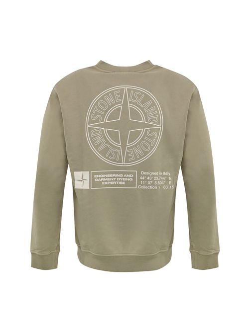Felpa 6100018 in cotone Desert Sand STONE ISLAND | 6100018S0195V009A